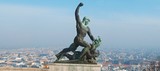 Photo: Statue of St George the Dregon Killer on Gellert hill in Budapest, capital Hungary Statue of St George the Dregon Killer on Gellert hill in Budapest, capital Hungary