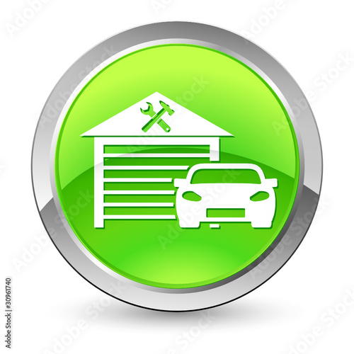 Vektor: Autowerkstatt - Button Autowerkstatt - Button