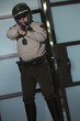 Nightwatch patrolman with handgun