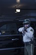 Nightwatch patrolman aims rifle