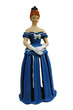 femme bleue de face femme bleue de face
