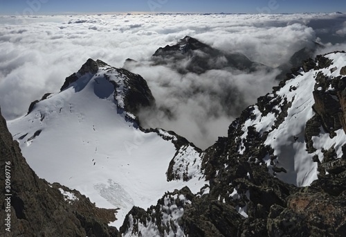 Photo: East-view from Hoher Riffler Summit, Verwall Range, Austria East-view from Hoher Riffler Summit, Verwall Range, Austria