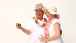 Lovely couple taking a picture of themself