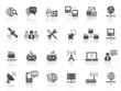 Black Gray Vector Icons