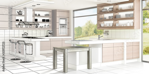 Illustration: Küchen-Design I (3d) Küchen-Design I (3d)