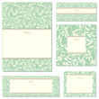 Vector Floral Ivy Frame Set Vector Floral Ivy Frame Set