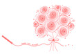 Illustration: 母の日の花束と鉛筆と文字 母の日の花束と鉛筆と文字