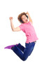Jumping young man