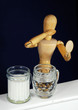 Milch und Wasser q.