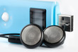 Blue MP3 player