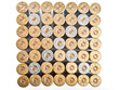 Foto: Fire cartridges arranged in cross Fire cartridges arranged in cross