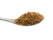 Spoon with an instant coffee