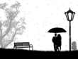 Embraced lovers