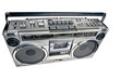 retro ghetto blaster isolated with clipping path retro ghetto blaster isolated with clipping path