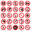 Verbotszeichen Set 1 Verbotszeichen Set 1
