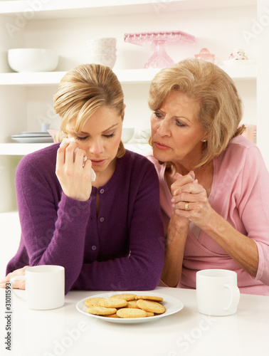 Photo: Mother Consoling Grown Up Daughter Mother Consoling Grown Up Daughter