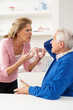 Senior Couple Having Argument At Home