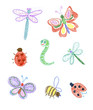 Kid's illustration of insects