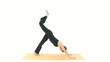 Yoga Asana in sequence: Three-legged Dog