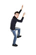 Ragazzo che si Arrampica