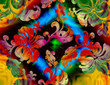 framed tropical floral