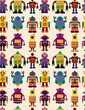 Vector: seamless Robot pattern seamless Robot pattern