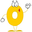 Funny Cartoon Numbers-0 Funny Cartoon Numbers-0