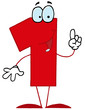 Funny Cartoon Numbers-1 Funny Cartoon Numbers-1