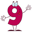 Funny Cartoon Numbers-9 Funny Cartoon Numbers-9