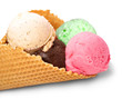 Ice cream isolated on white