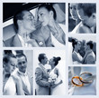 Collage of nine wedding photos Collage of nine wedding photos