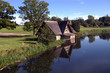 boat house on a river in kildare ireland