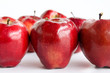 red  Apple on white background