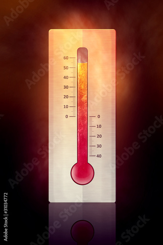 Illustration: Hot Thermometer Hot Thermometer