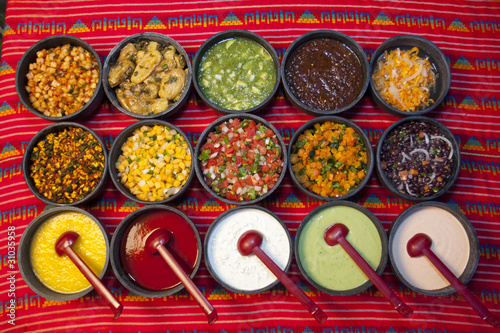Photo: salsas - Sauces mexicaines - Mexican sauces 4 salsas - Sauces mexicaines - Mexican sauces 4