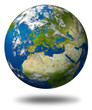 Europe map earth planet model