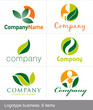 Vektor: logos empresa natural logos empresa natural
