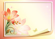 Blank paper with floral ornament Blank paper with floral ornament