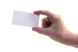 hand holding a card