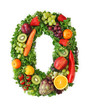 Fruit and vegetable alphabet - letter O Fruit and vegetable alphabet - letter O