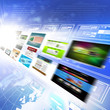 Abstract image of media streams