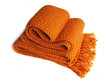 knitted orange scarf