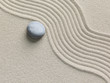 Zen stone in the sand Zen stone in the sand