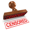 3d Rubber Stamp - "Censored"
