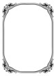 Vector floral ornamental decorative frame