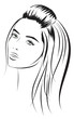 beauty vector face girl portrait beauty vector face girl portrait