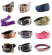 Foto: Female and male belts collection #1. Old and new | Isolated Female and male belts collection #1. Old and new | Isolated
