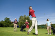Images : Golfspieler beim Abschlag