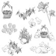hand-drawn easter sketch