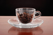 TAZZINA CON CHICCHI DI CAFFE' TAZZINA CON CHICCHI DI CAFFE'